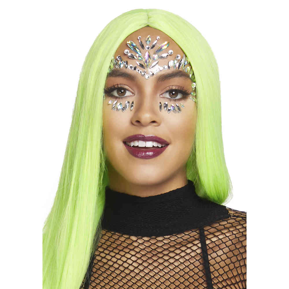 Leg Avenue - Iris Face Jewel Diamond Sticker - Multicolours